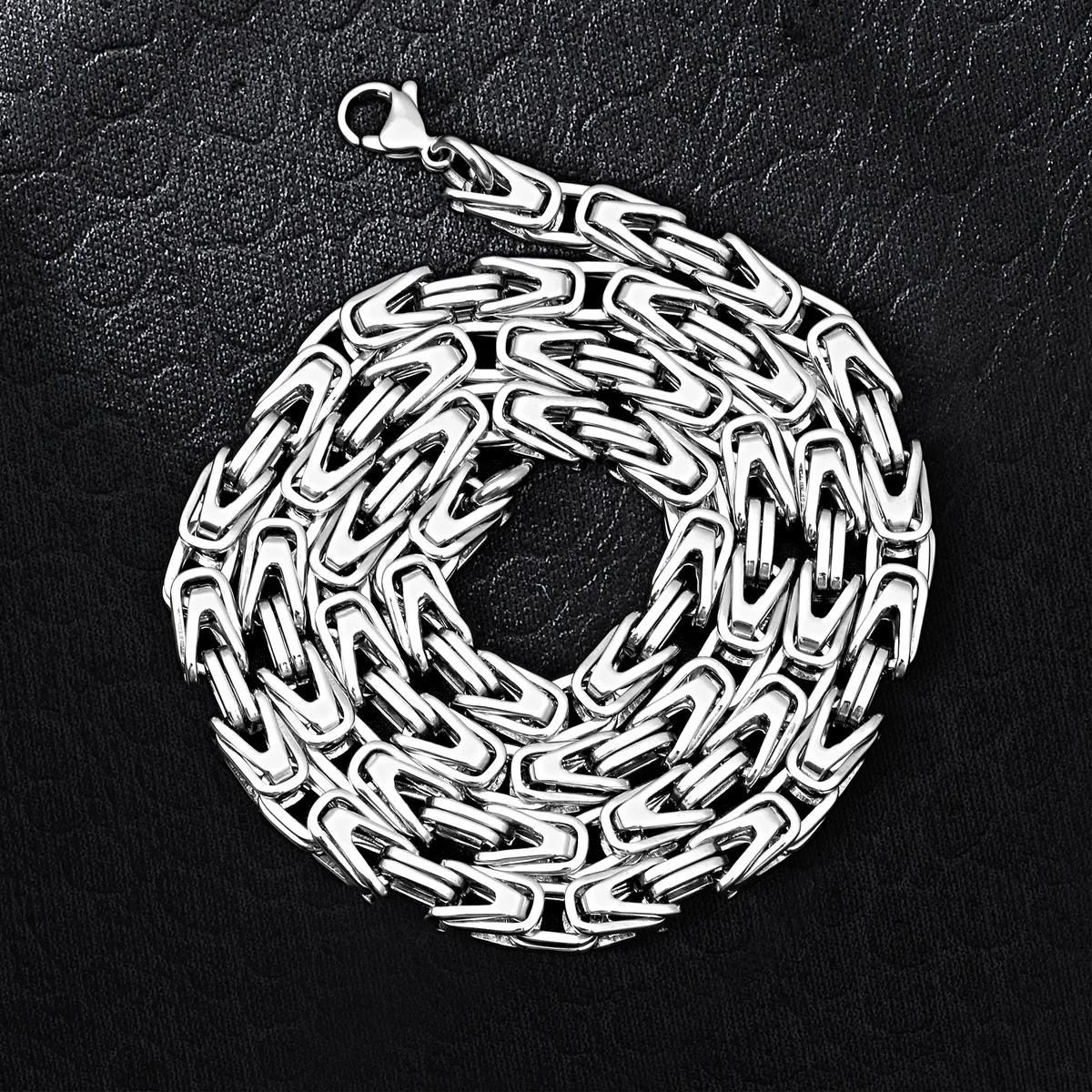 G-Jewelry Königskette Set 5mm - Edelstahl
