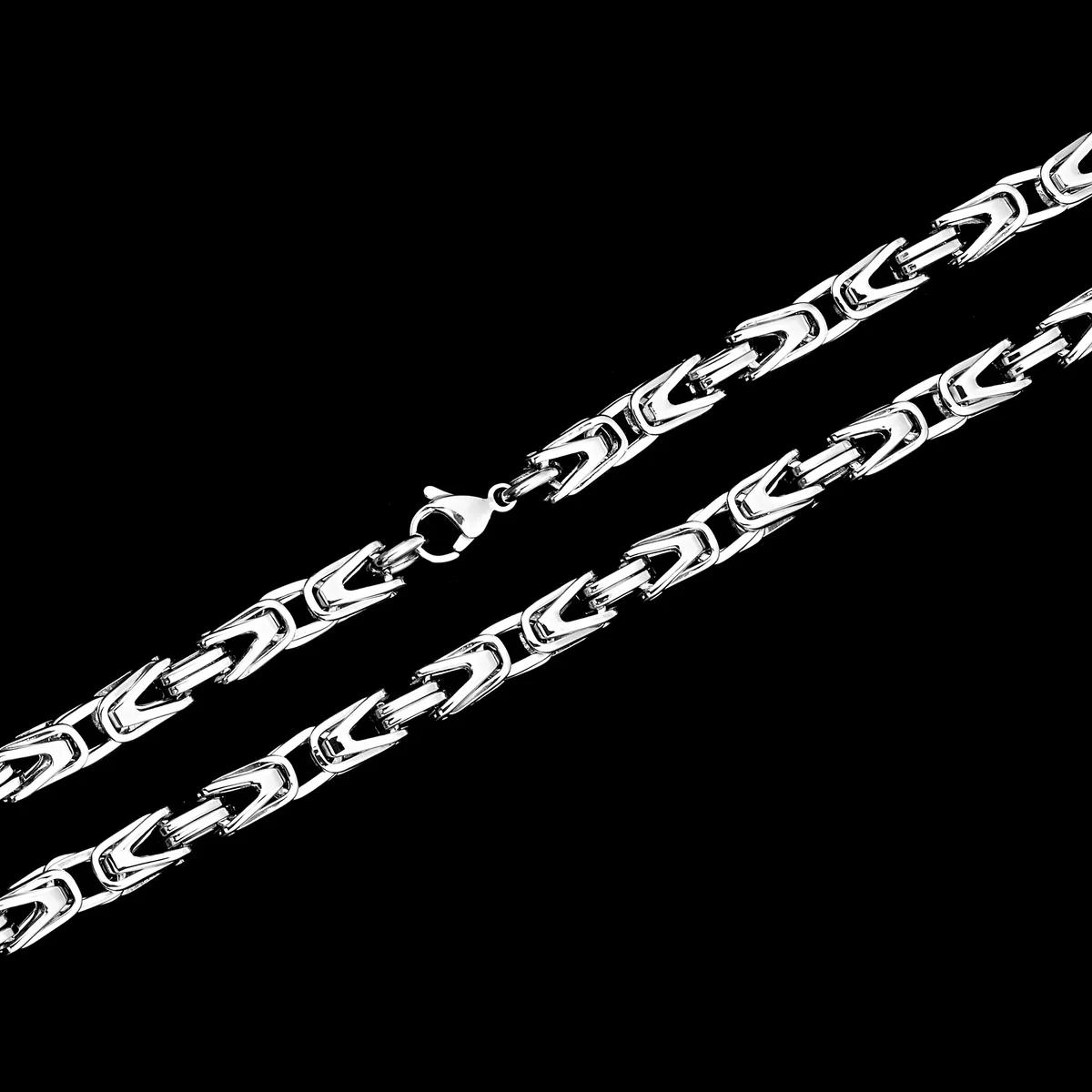 G-Jewelry Königskette Set 5mm - Edelstahl