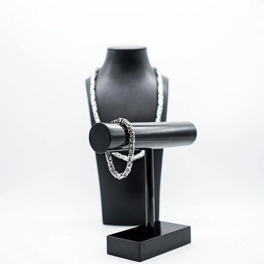 G-Jewelry Königskette Set 5mm - Edelstahl