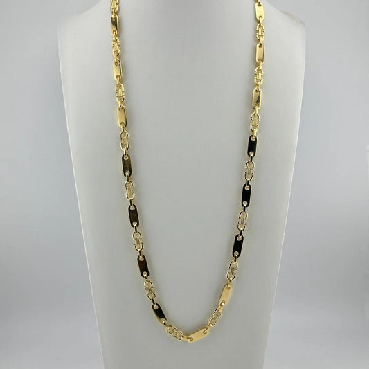G-Jewelry Plattenkette 18 Karat 70cm / 6mm - Gold