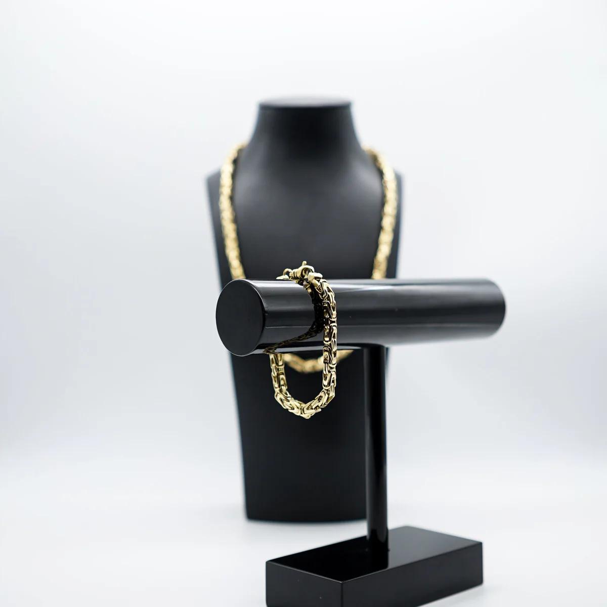 G-Jewelry Königskette 18 Karat Set 5mm - Gold
