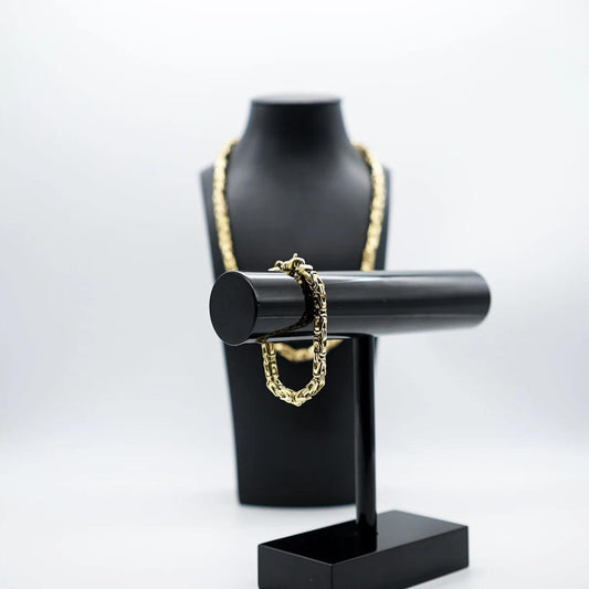G-Jewelry Königskette 18 Karat Set 5mm - Gold