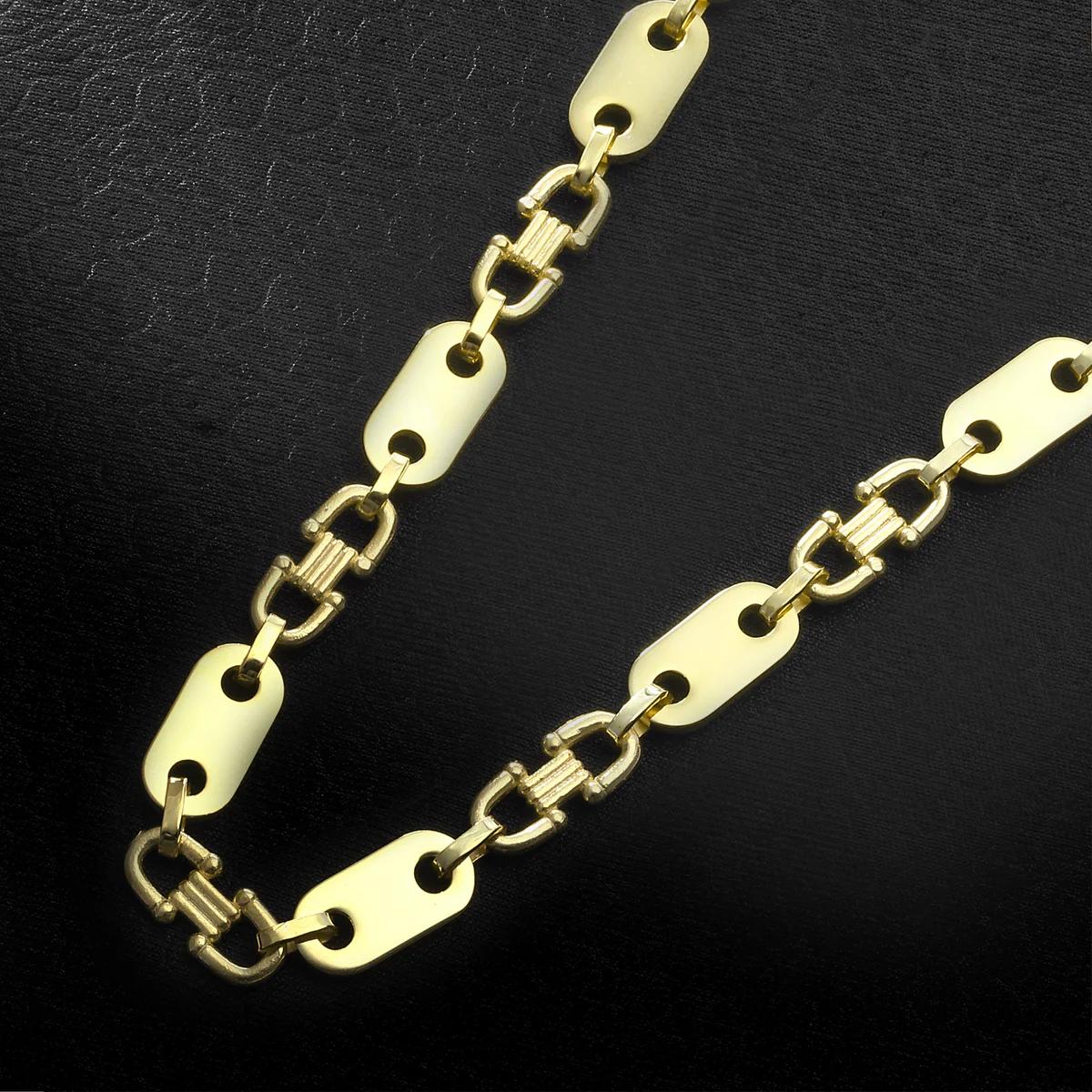 G-Jewelry Plattenkette 18 Karat 70cm / 10mm - Gold