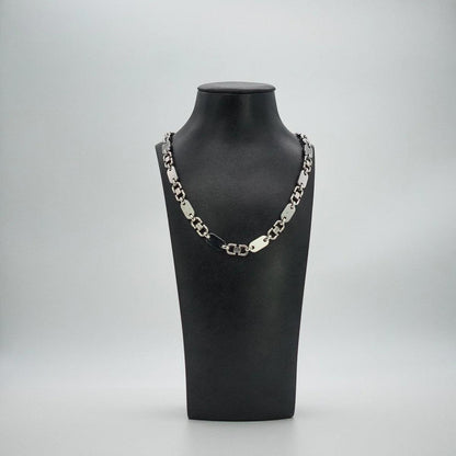 G-Jewelry Plattenkette Set 10mm - Edelstahl
