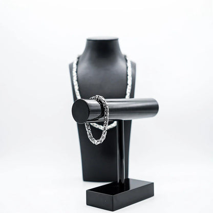 G-Jewelry Königskette Set 5mm - Edelstahl