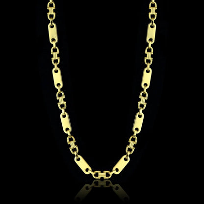 G-Jewelry Plattenkette 18 Karat 70cm / 6mm - Gold